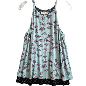 Anthropologie porridge koi fish a line sleeveless swing tank top